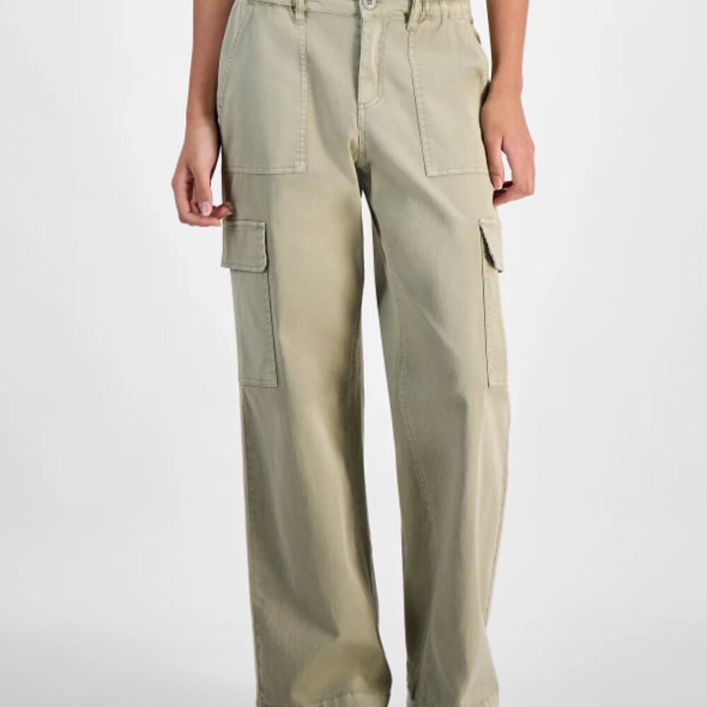 Ultra Flirt Juniors' Stretch-Waistband Cargo Pants, Large